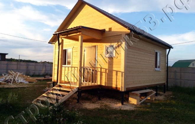 2 Брусовой дом ОД-34 6×6, 37.5 м², Московская область, Чеховский район, Деревня Бавыкино (5)